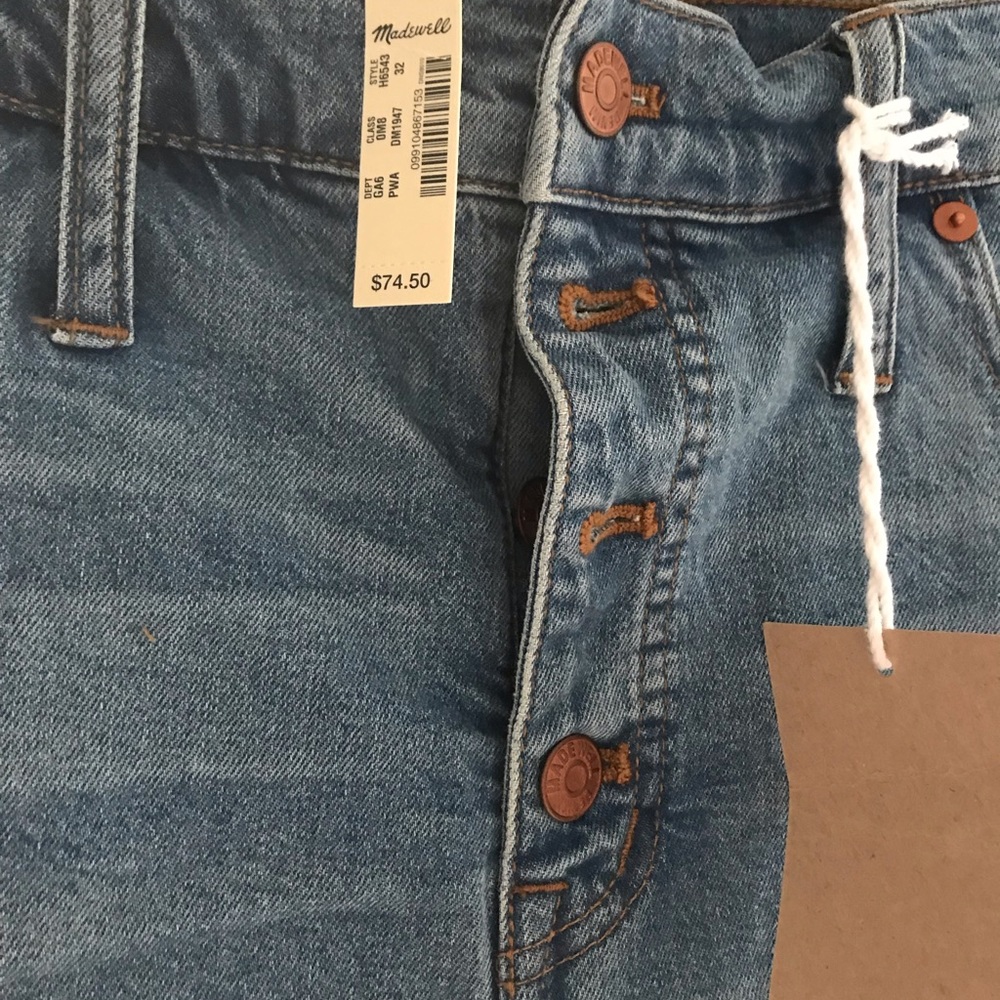 🎈Madewell High rise Button Shorts - Picture 6 of 7
